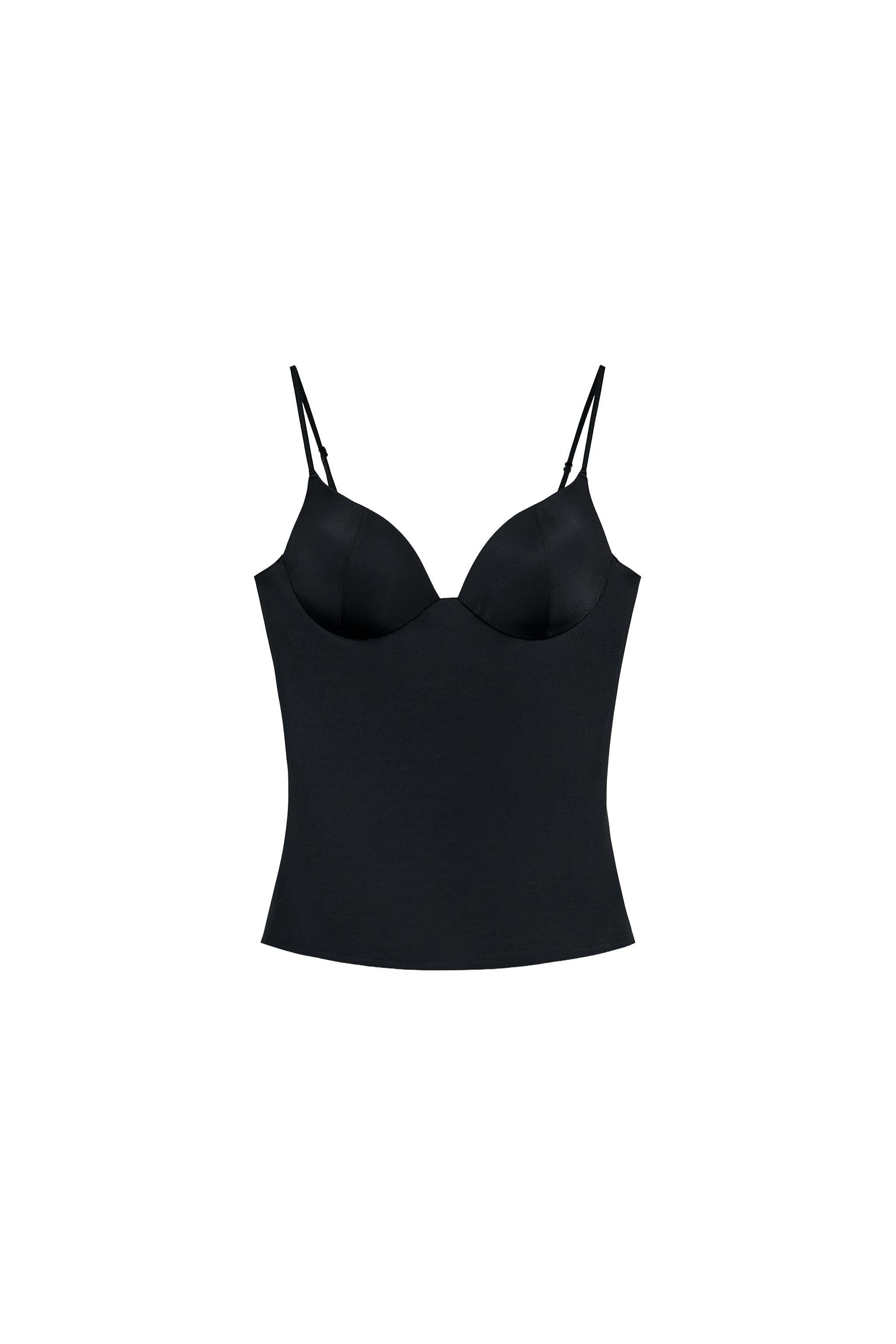 POLYAMIDE BLEND TOP - Wine | ZARA United States
