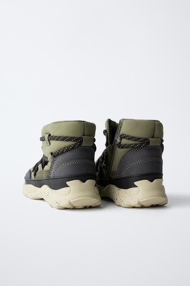 WATER-REPELLENT SNOW BOOTS - Khaki Green by Zara - Image 4