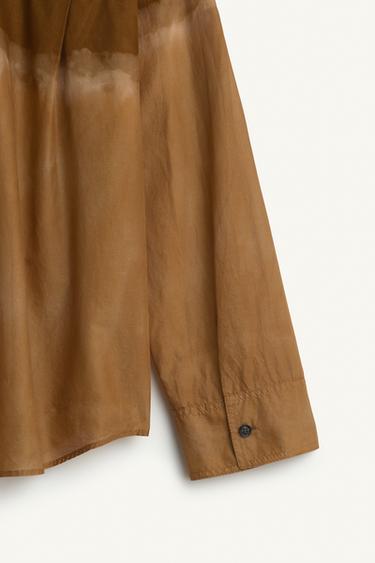 PRNT SHRT 16 - Sand / Marl by Zara - Image 7