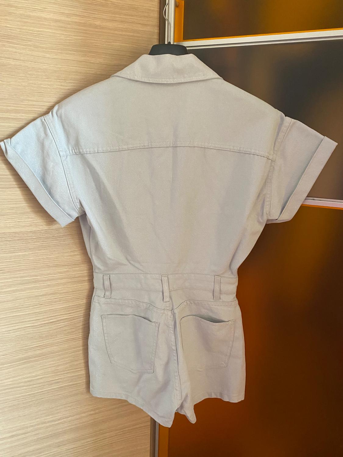 DENIM TRF SHIMMERY PLAYSUIT - Image 5