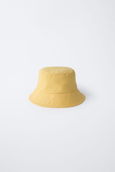 Zara BENSIMON ® X ZARA BUCKET HAT - Mustard - Image 0