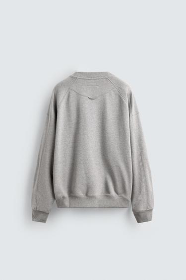 CHAMPION ® X ZARA PATCH CREW NECK SWEATSHIRT - Grey marl by Zara - Image 6