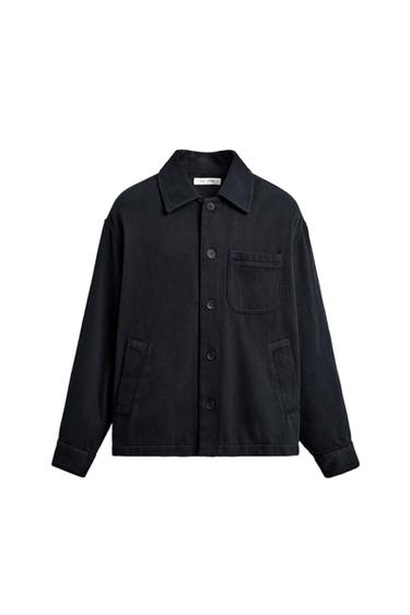 TEXTURED OVERSHIRT WITH POCKETS