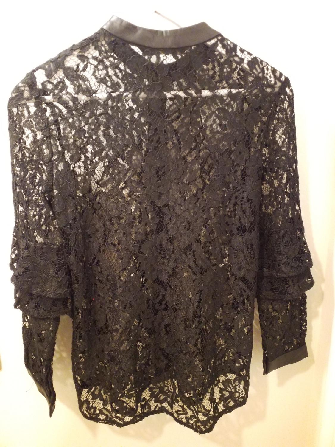 CONTRAST LACE SHIRT - Image 5