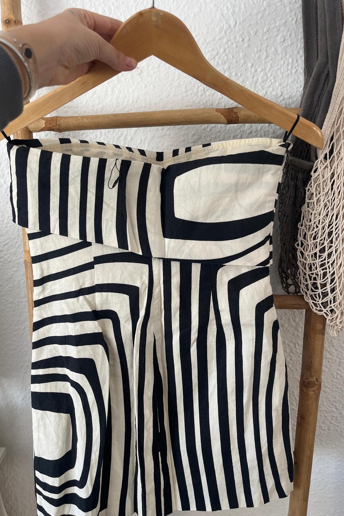 LINEN BLEND PRINTED SHORT DRESS - Image 2