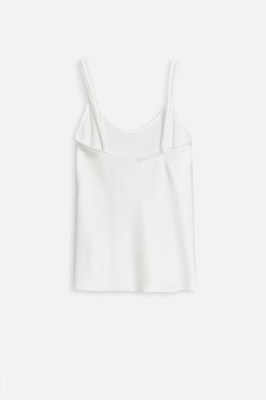 HAUT NUISETTE EN SOIE 50E ANNIVERSAIRE - Blanc de Zara - Image 2