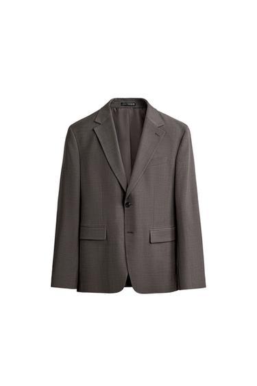 BLAZER DE TERNO ESTRUTURADO - Marrom da Zara