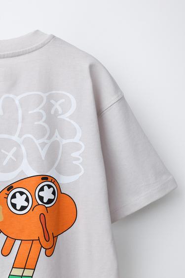 T-SHIRT IMPRIMÉ GUMBALL CARTOON NETWORK™ - Gris perle de Zara - Image 3