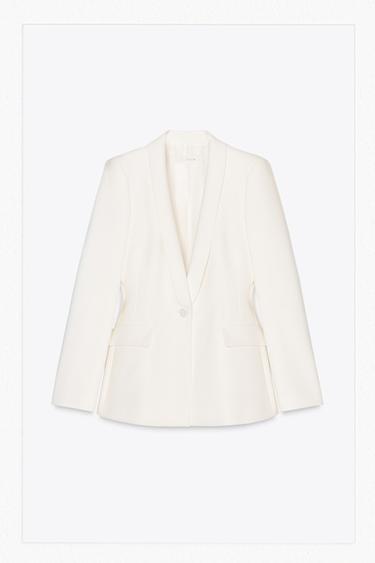 BLAZER COMBINADA ENTALLADA - Crudo de Zara
