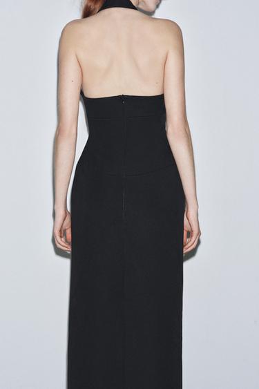 ROBE ENCOLURE HALTER ZW COLLECTION LIMITED EDITION - Noir de Zara - Image 2