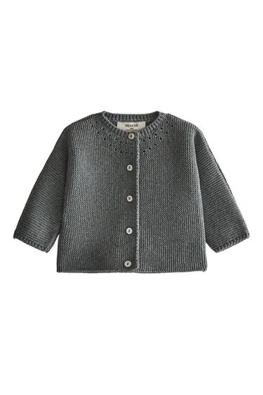 CHAQUETA BEBÉ PUNTO - Gris de Zara