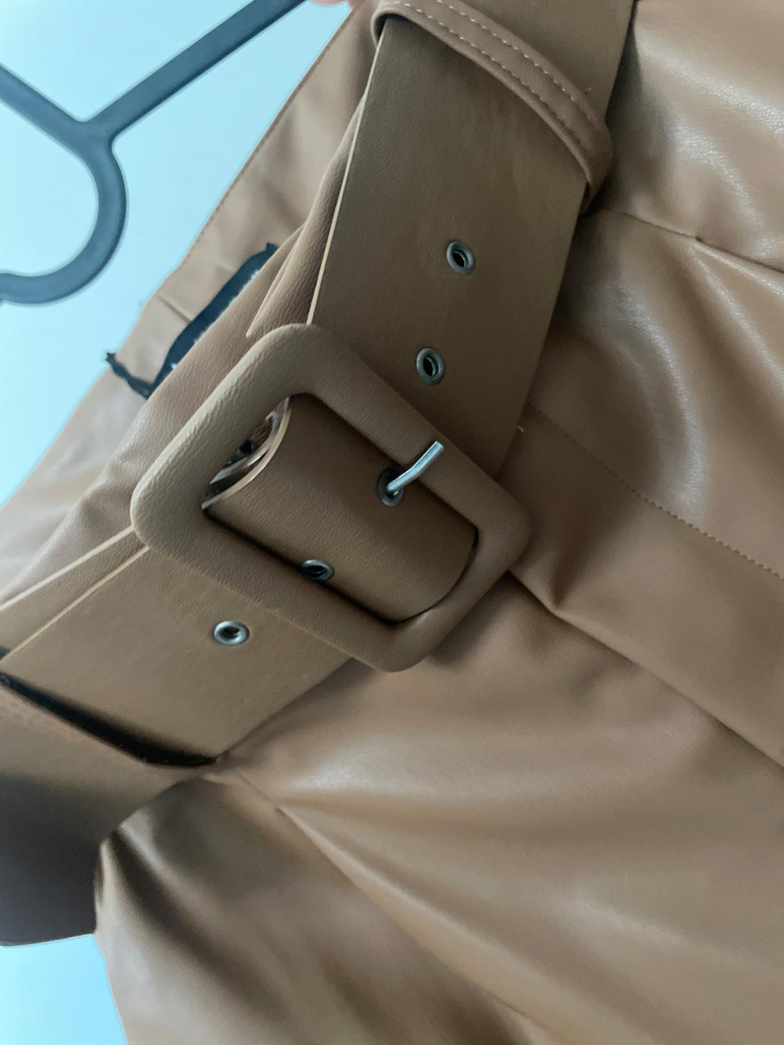 FAUX LEATHER TROUSERS WITH BELT - Image 5