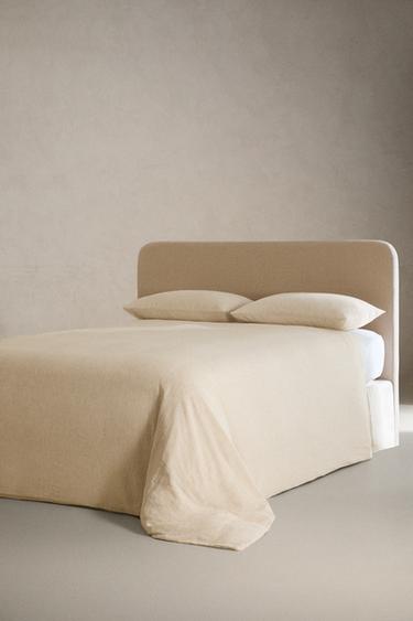 TEXTURED STRIPED DUVET COVER - Oyster-white by Zara - Image 1