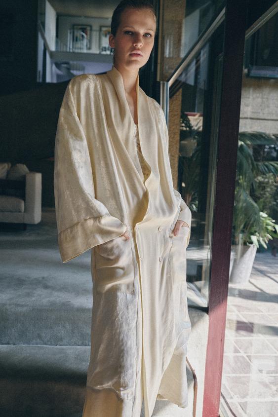 JACQUARD LINEN BLEND COAT LIMITED EDITION