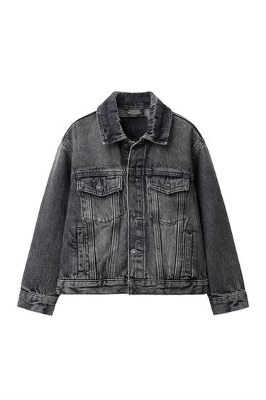 سترة DENIM - رمادي by Zara