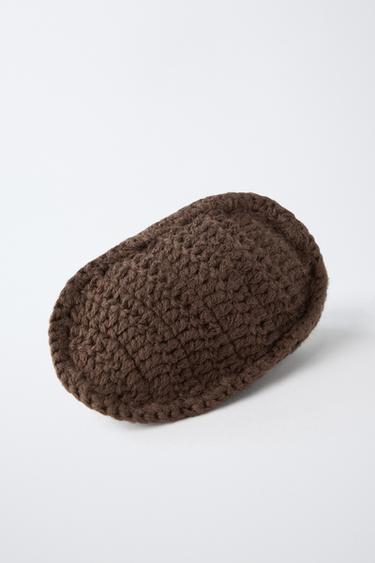 CHAUSSONS EN MAILLE BOUTON - Chocolat de Zara - Image 6