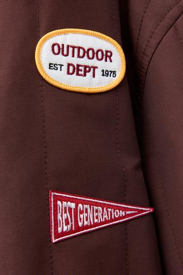 VESTE REMBOURRÉE PIÈCES - Marron de Zara - Image 7