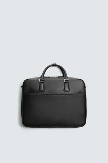 TEXTURED BRIEFCASE - Black by Zara - Image 0