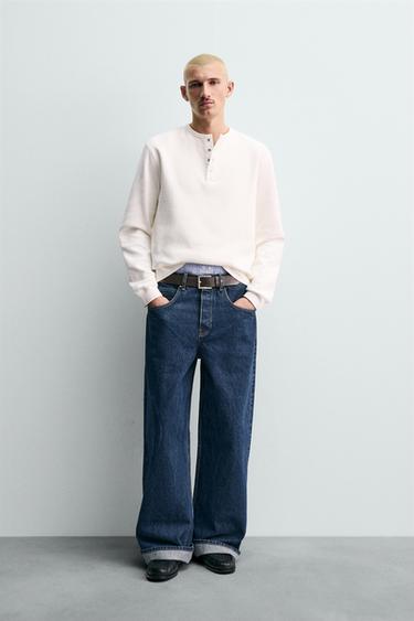 JEANS BAGGY FIT CHAMPION ® X ZARA - Azul de Zara - Imagen 0