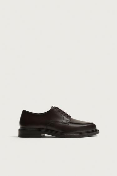 LEATHER DRESS SHOES — Brown 2