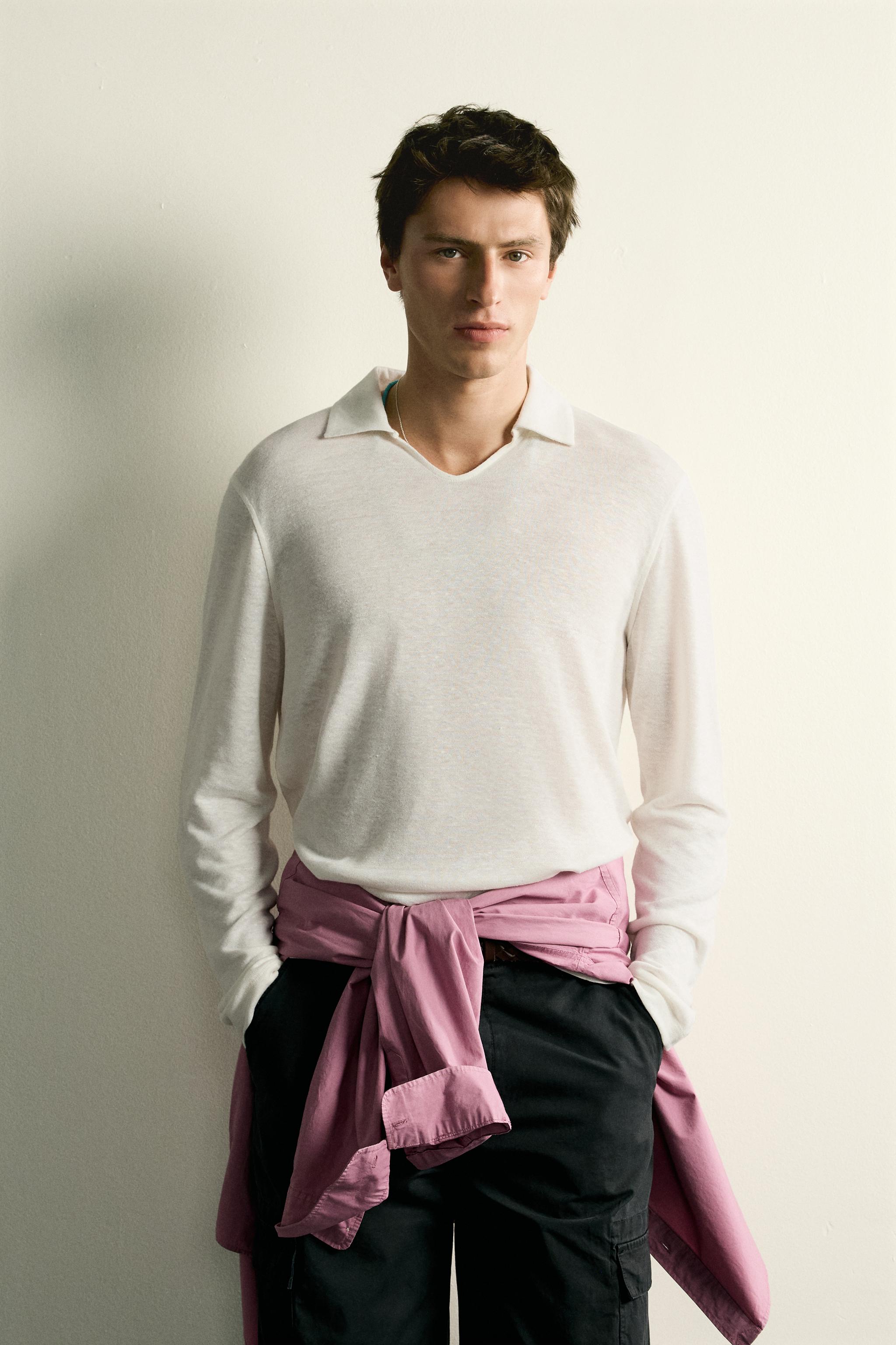 HEMP-VISCOSE BLEND REGULAR FIT POLO