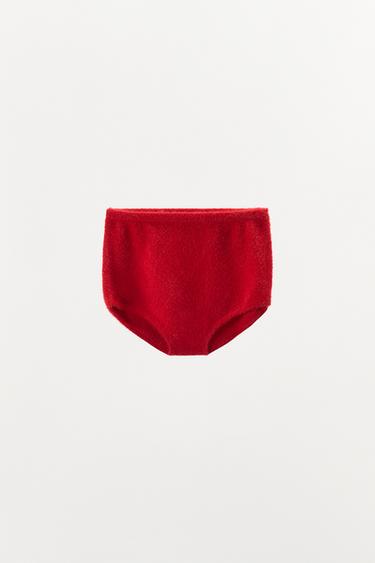 SHORTS LISHO POLIAMIDI - E kuqe nga Zara