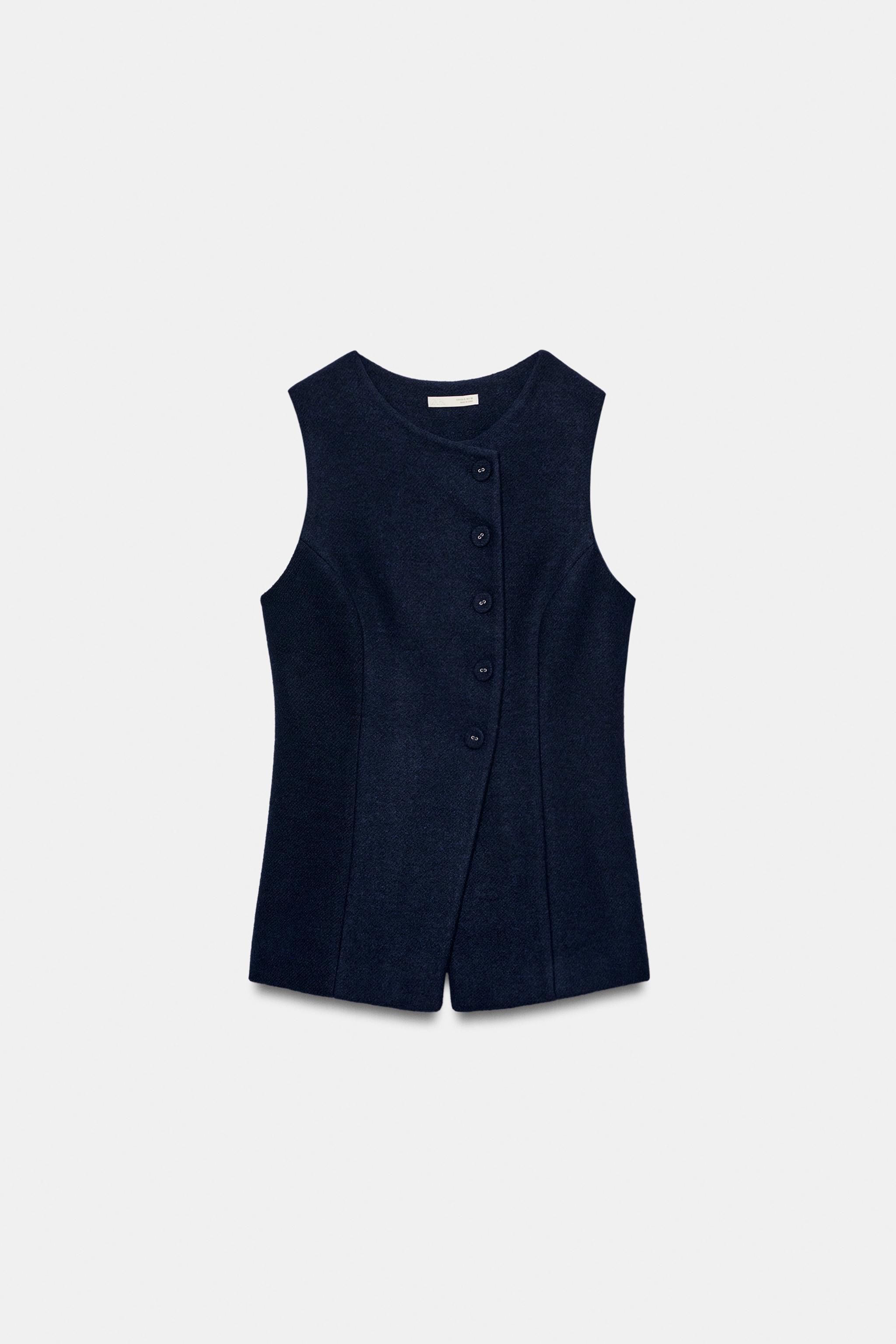 GILET EN DRAP DE LAINE