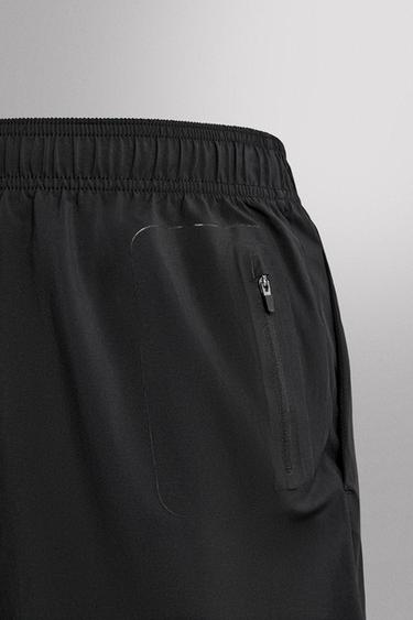 LIGHTWEIGHT PERFORATED SHORTS - Black by Zara - Image 8