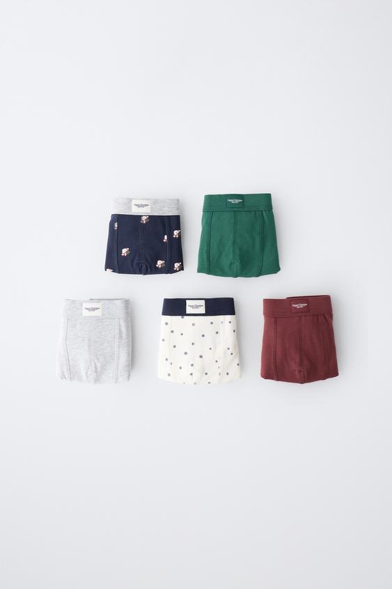 Zara 6-14 YEARS / FIVE-PACK OF PRINTED BOXER BRIEFS - Multicolored - Image 0
