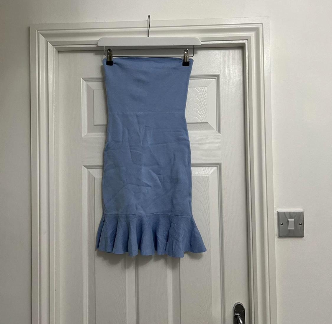 RUFFLED KNIT DRESS