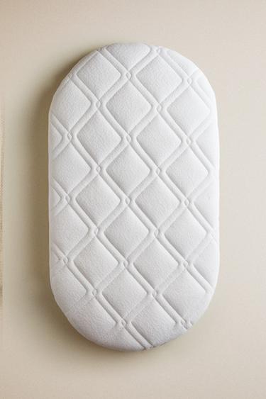 RATTAN MINI COT MATTRESS - White by Zara