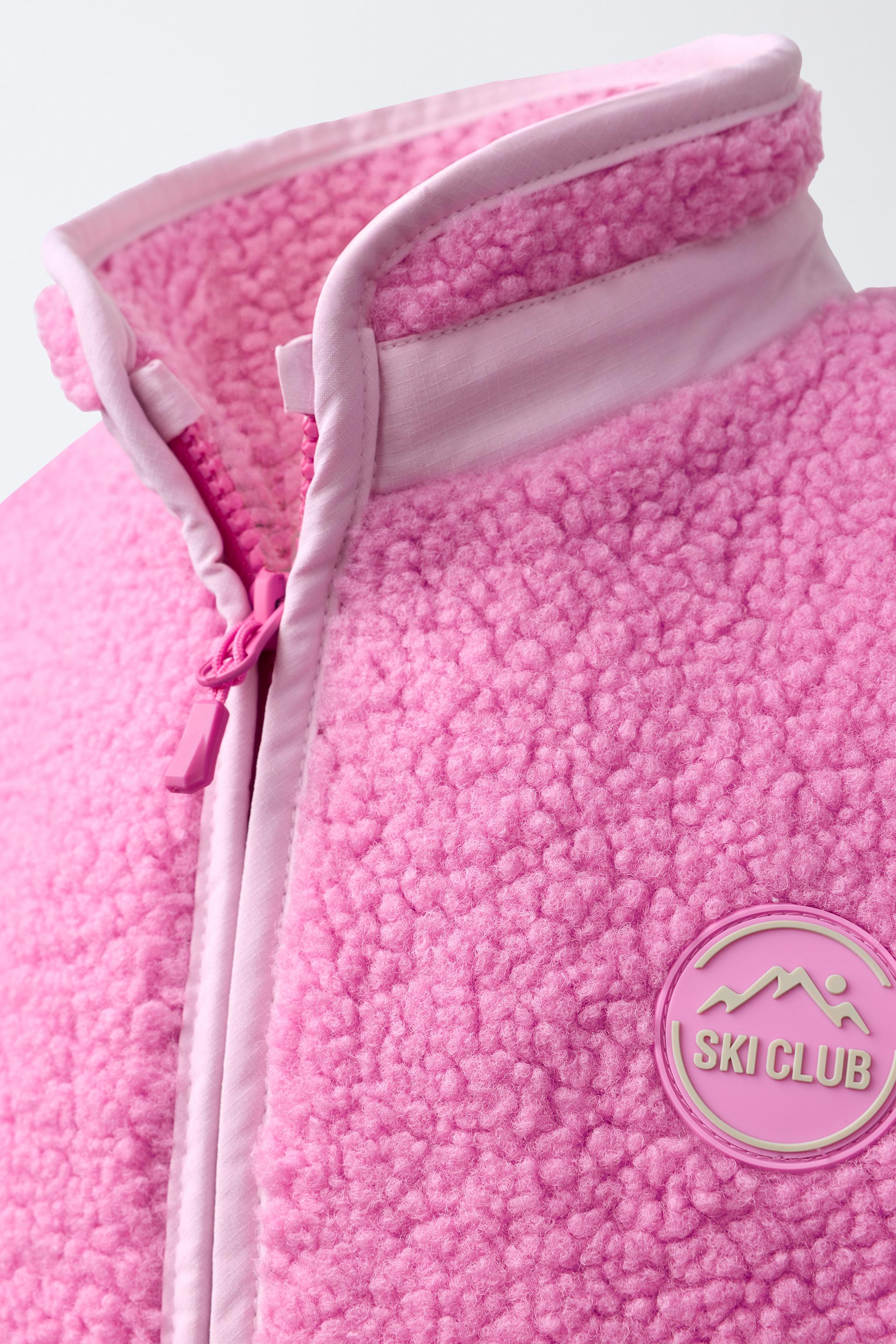 FLEECE SKI COLLECTION JACKET - Pink | ZARA United States