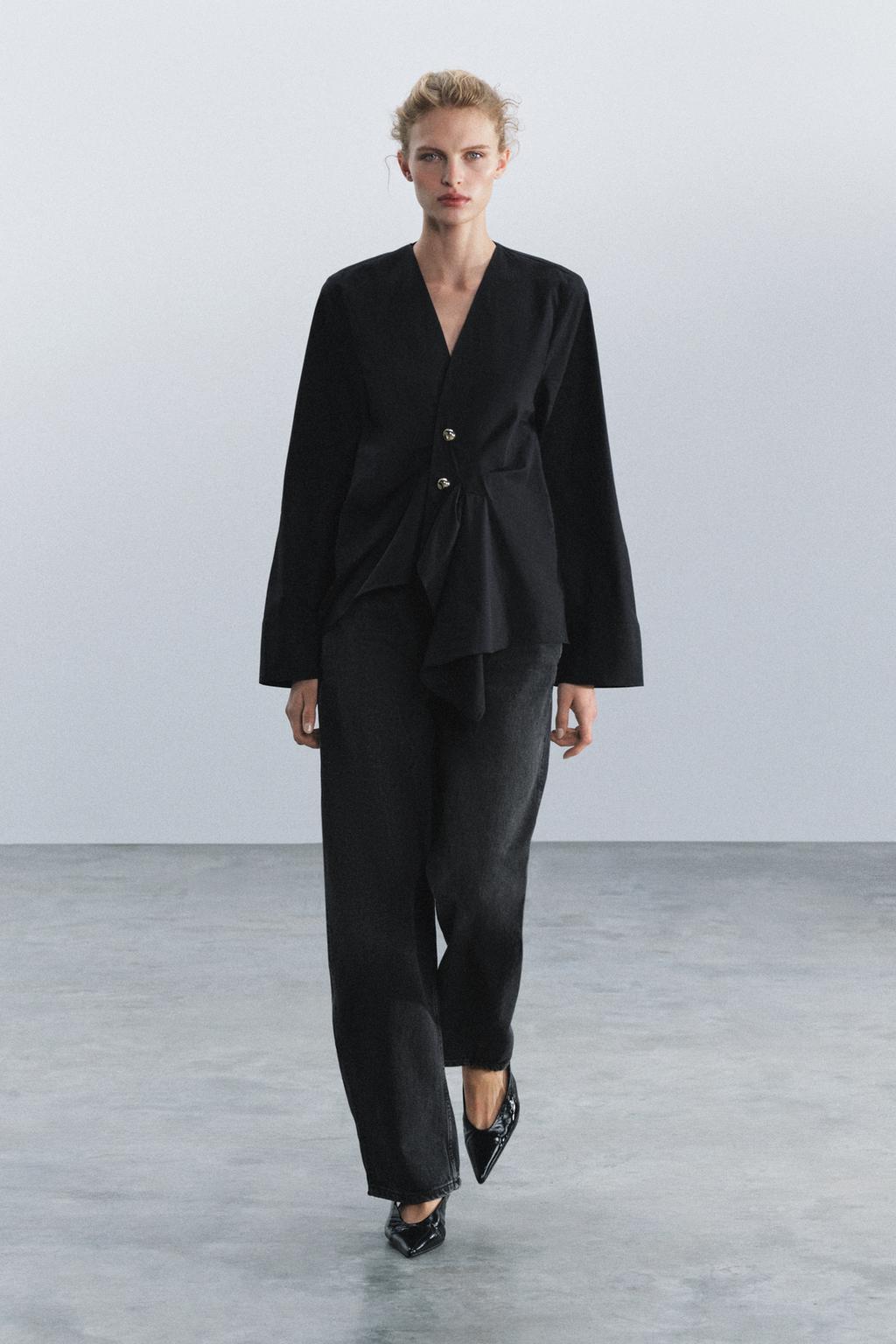 ZW COLLECTION PLEATED SHIRT