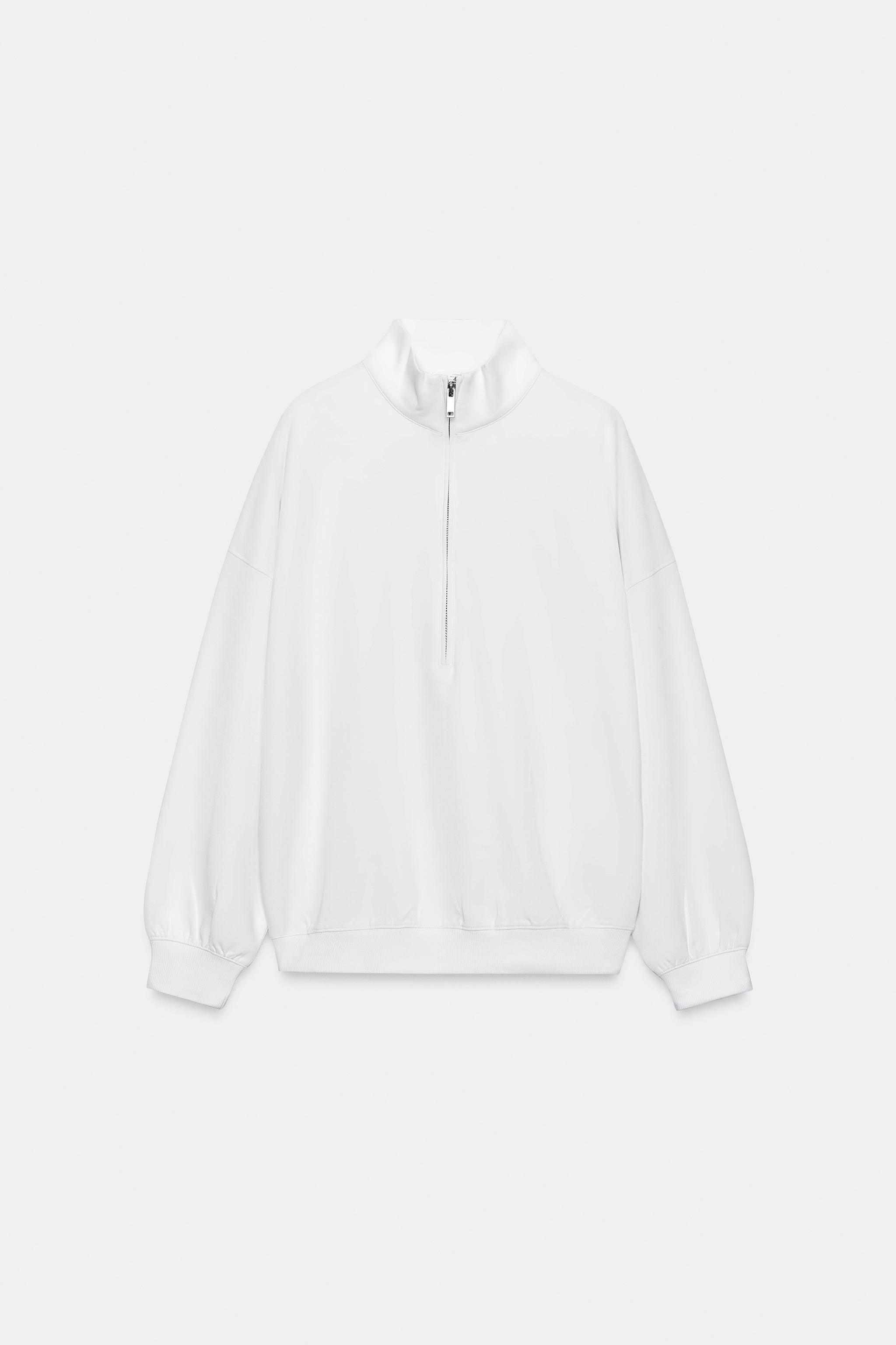 FERMUARLI OVERSIZE SWEATSHIRT - Görsel 5