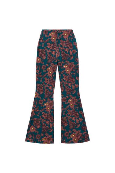 FLOWY PRINTED PANTS