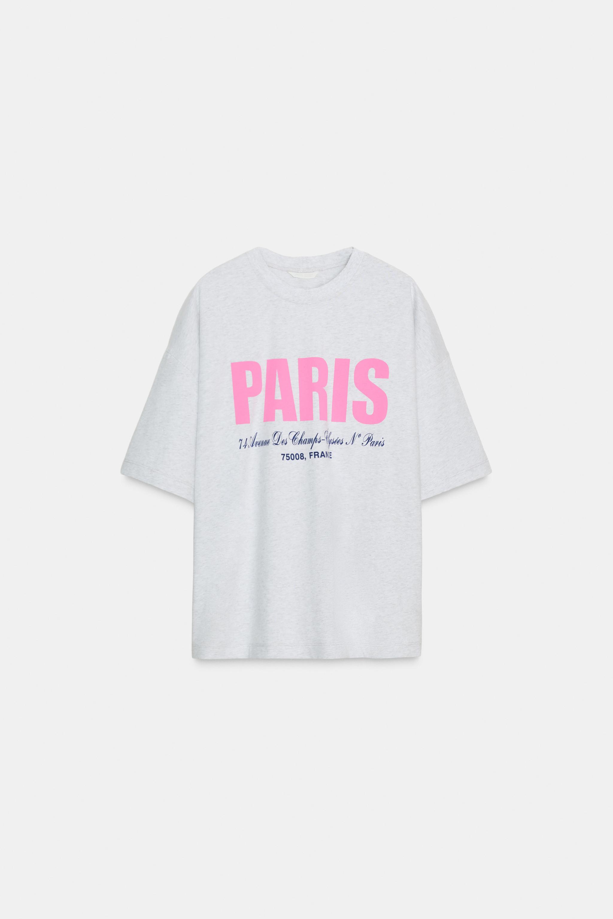 SHORT SLEEVE TEXT T-SHIRT