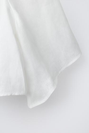 TOP LIN CŒUR BIJOU - Blanc de Zara - Image 3