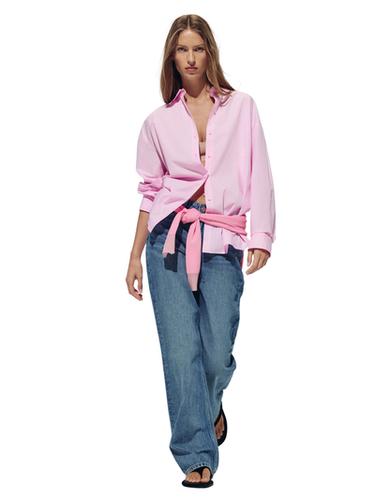 JEANS Z.03 STRAIGHT HIGH-WAIST LONG LENGTH - Mid-blue by Zara