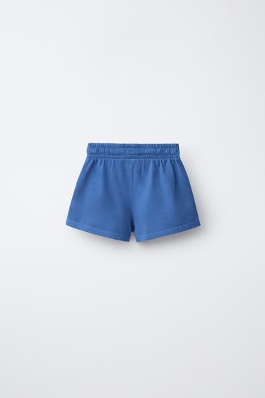 HEAVY JERSEY BERMUDA SHORTS - Bluish by Zara - Image 1