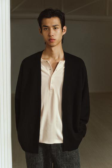 OPEN CARDIGAN - Black by Zara