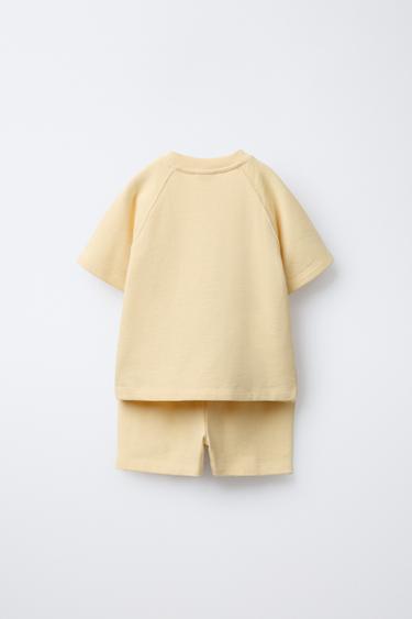 LABEL JOGGING SET - Yellow by Zara - Image 2