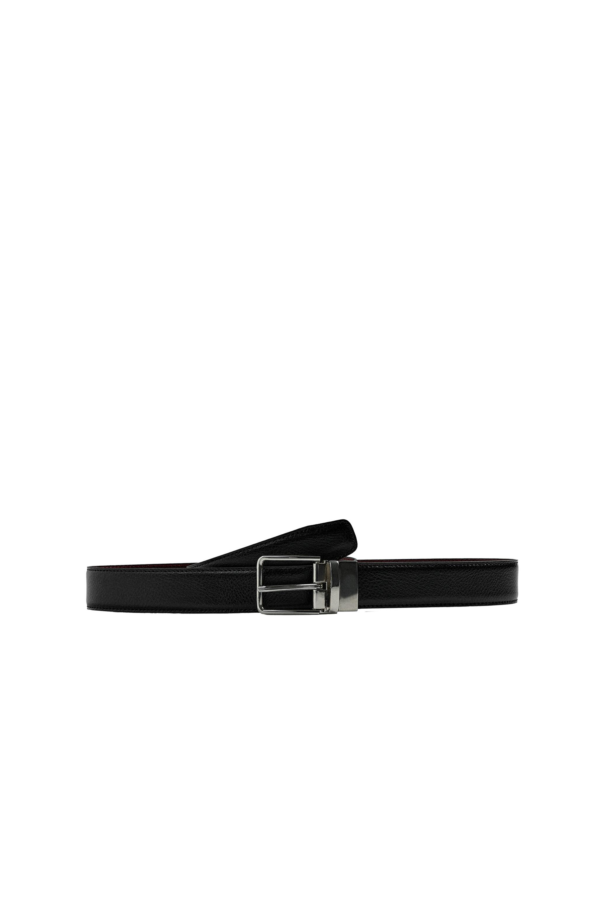 リバーシブルレザーベルト - ブラック | ZARA Japan / 日本