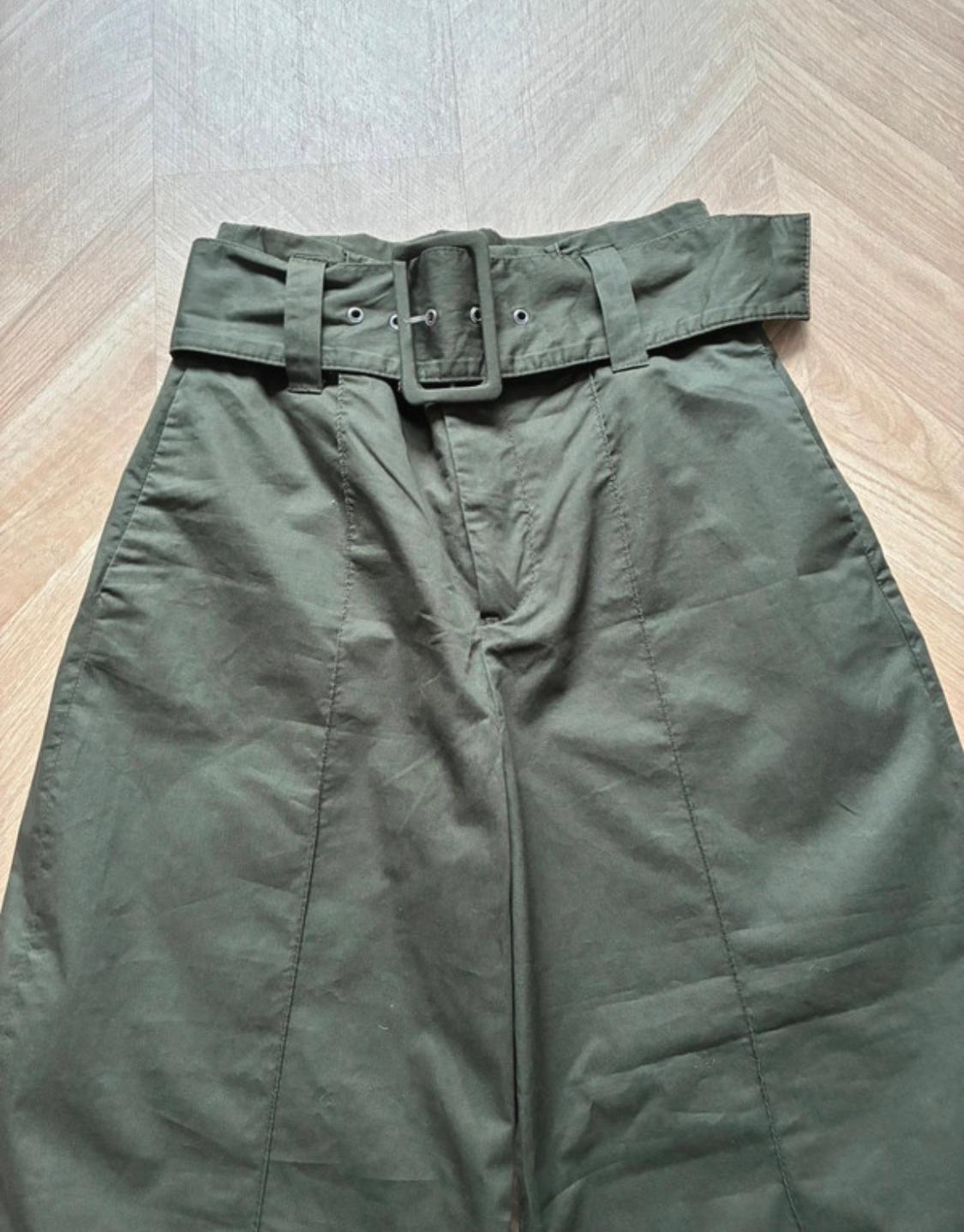 POPLIN TROUSERS WITH BELT - Image 5