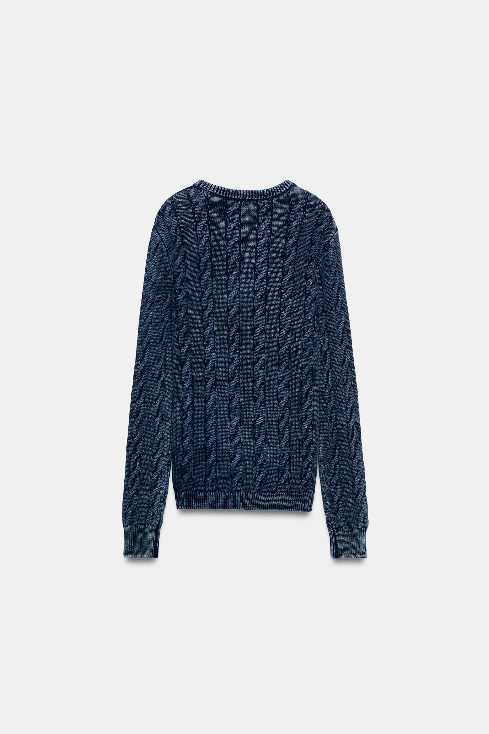 PULL OVERSIZE EN MAILLE TORSADÉE FRUIT OF THE LOOM™