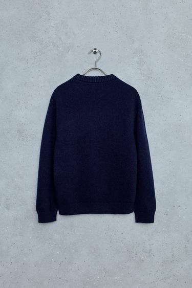 STORIESZ - 100% CASHMERE KNIT SWEATER — Dark navy 2