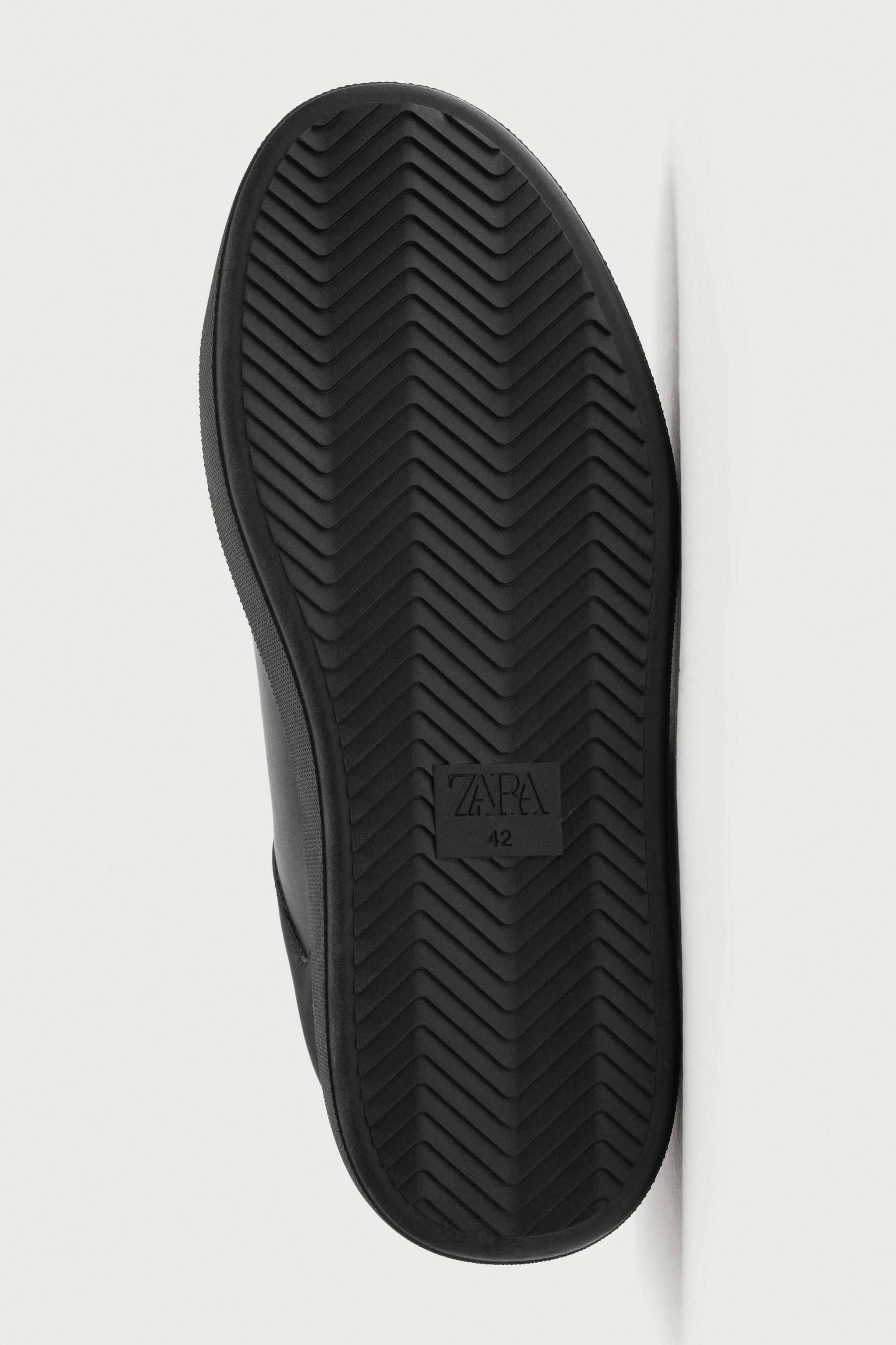 Мужские кроссовки Zara MONOCHROME THICK-SOLED SNEAKERS — фото 7