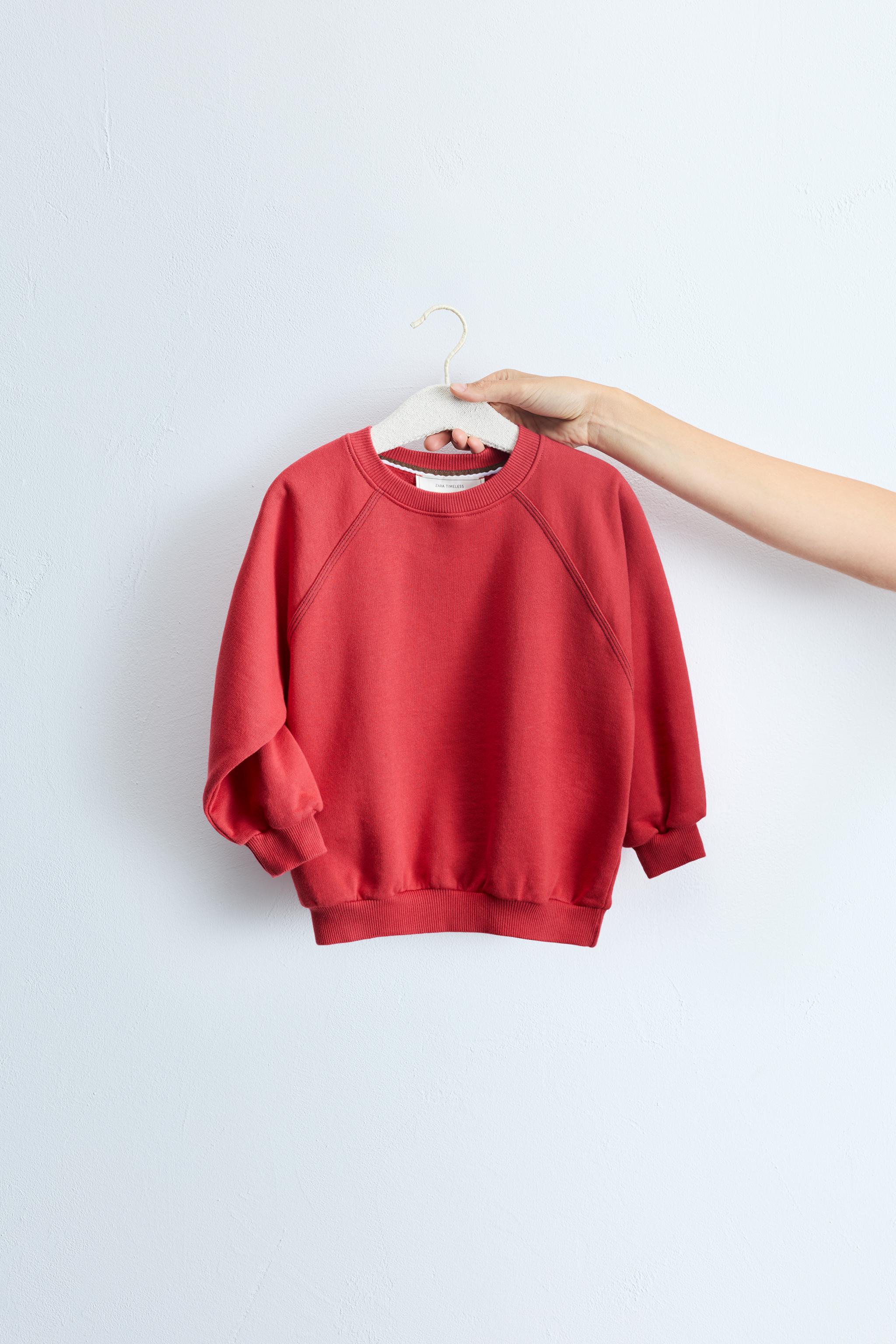 ZARA TIMELESS - PLAIN SWEATSHIRT — Red