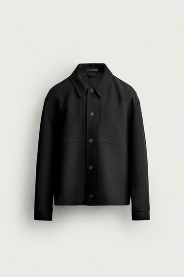 SOBRECAMISA BOXY FIT - Negro de Zara