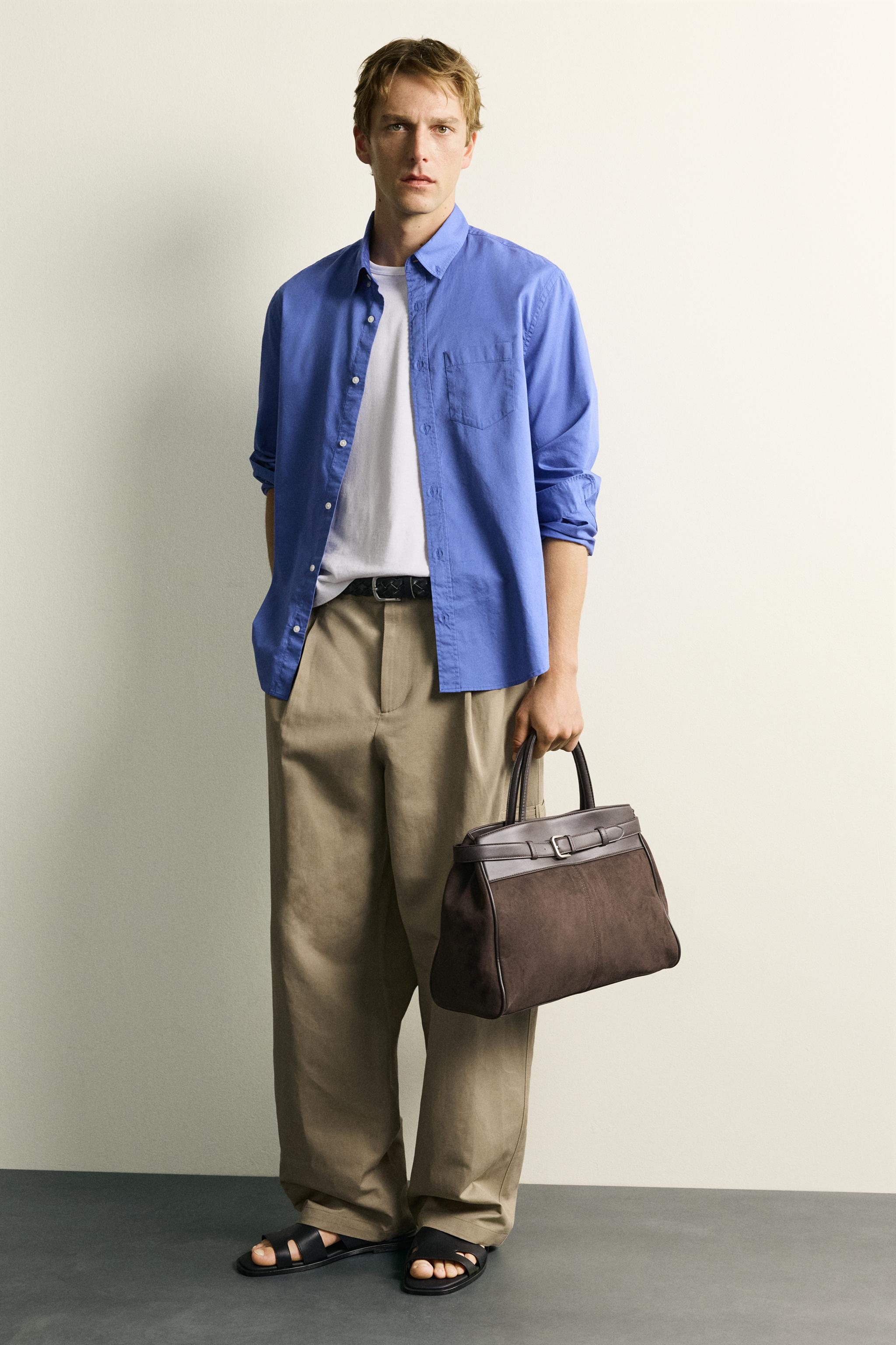 ベルトディテール コンビハンドバッグ - ブラウン | ZARA Japan / 日本