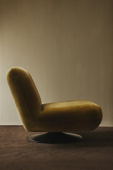 SWIVEL ACCENT CHAIR - Olive green by Zara